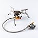 Kbrotech Camping Stove Adapter 1LB Propane Small Tank Input and a Lindal Valve EN417 Output Outdoor Cylinder LPG Canister Convert (Gray)
