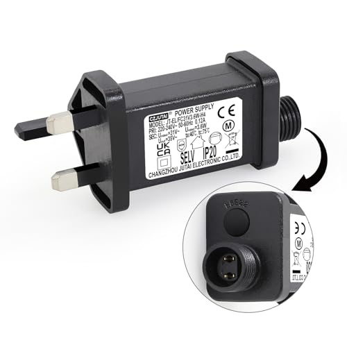 Cubeplug 31V 3.6W String Lights Indoor-Outdoor Power Adapter for CZJUTAI JT-EL/FC31V3.6W /1.35W Fairy Christmas Light,8 Modes, Multi Function Ctr Box(Fully Compatible also to 32V and 29V Lights)