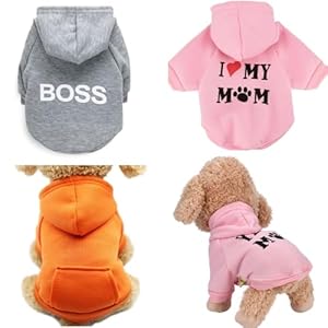 Small Dog Outfits Christmas Hoodie Medium Size Dog Sweaters Shih Tzu Clothes Puppy Girl Custume Mini Dachshund Hooded M