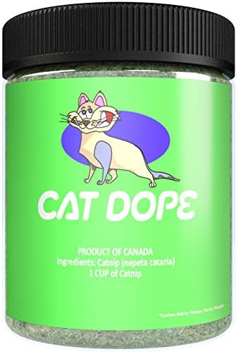 Cat Dope Catnip, 100% Natural Cat Nip Blend That Energizes and Excites Cats, Safe & Non-Addictive Catnip Treats Used For Cat Play, Cat Training, & New Catnip Toys