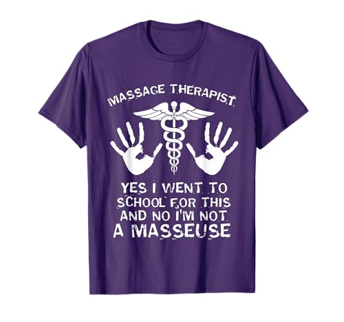 Funny Massage Therapist - Yes I Went To School T-Shirt