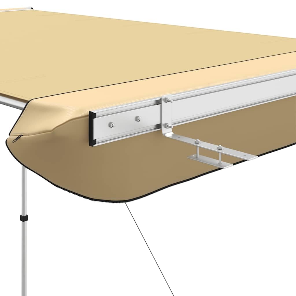 Markiza kempingowa przyczepa kempingowa 1,8 x 2 x 2,15 m Beżowy | Stabilne rury aluminiowe, wodoodporna torba do przechowywania, łatwa do przenoszenia, na kemping w podróży
