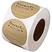 2 Inch Homemade with Love Sticker with Lines for Writing (500 Labels per roll) Brown Kraft Stickers for Canning Labels Jar, Store Owners, Crafts, Organizing, Gift, Price Tags, Envelop Seal