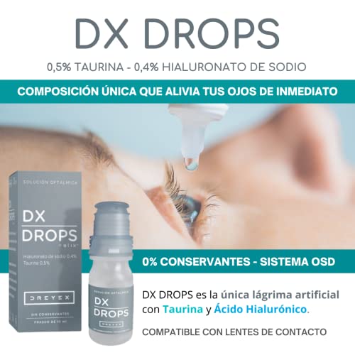 Dx Drops Gts colirios solution ophtalmique flacon 10 ml yeux secs - 2
