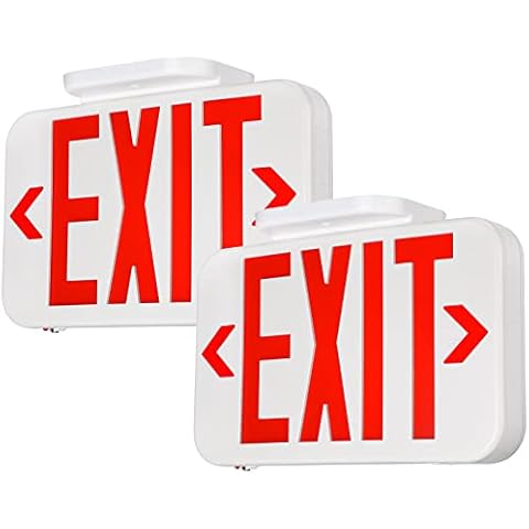 TORCHSTAR LED Exit Sign with Battery Backup Cover