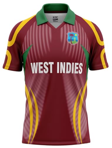 West Indies 2009 Cricket Fan Jersey - 100% Quick-Dry Polyester - 2009 - Large-42
