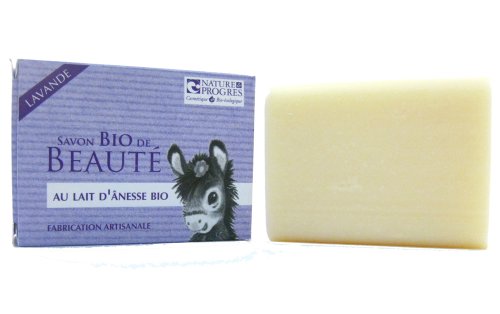 SAVON BIO DE BEAUTE AU LAIT D'ANESSE BIO - PARFUM LAVANDE - 100 G - COSMO NATUREL Cover