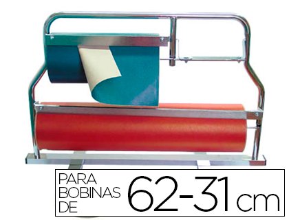 Portarrollo mostrador corta papel pintado para bobinas de 62-31 cm