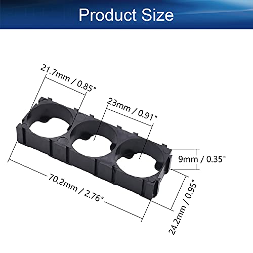 Heyiarbeit 50Pcs 21700 Lithium Cell Spacer Triple Battery Holder Bracket Battery Pack Bracket For Diy Fixed Battery 21.7Mm Hole Dia #TOP1