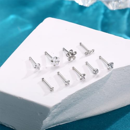 LOLIAS Piercing Nez Acier Chirurgical Inoxydable Piercing Argent – vue 6
