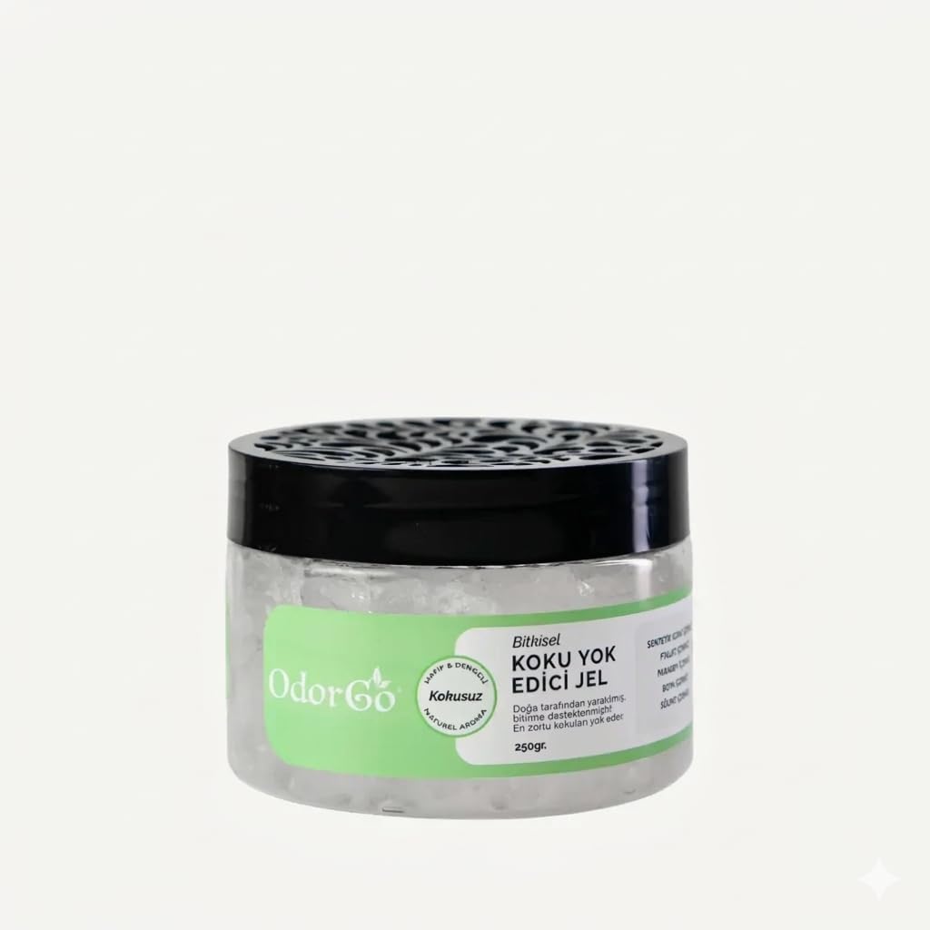 ODORGO Koku Yok Edici Jel 250g 2'li Paket – Dolap, Banyo, Kapalı Alan İçin Sürekli Koku Giderici