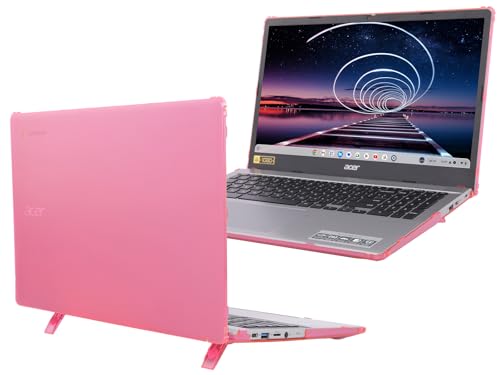 Evita arañazos en Acer Chromebook 315 con esta carcasa mCover rosa de 15.6"