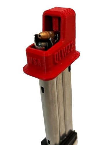 Hilljak 3D-Printed Magazine Speed Loader Designed to fit Walther PPK/S 22LR, Quickie Loader (Red)