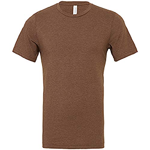 Bella Men's Canvas Jersey Crew Neck T-Shirt XX-Large Heather Brown