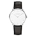 Produktbild PAUL HEWITT Armbanduhr Männer Edelstahl Sailor Line White Sand - Herren Uhr Lederarmband (Schwarz), Silberne Herren Armbanduhr, weißes Ziffernblatt