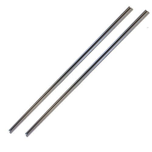 Hold Up Displays - 4-ft. Aluminum Display Track System (Pair) - Silver Vein - Hold Up Displays