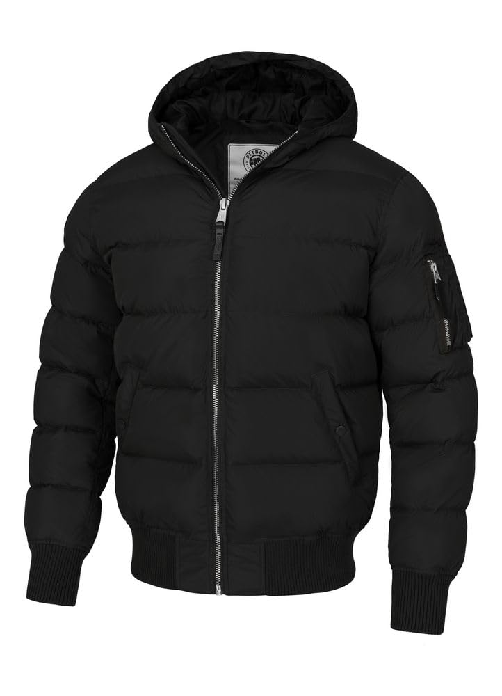 PITBULL - Men's Winter Jacket with Padding GOPHER, Hooded Jacket, Padded Men's Jackets, Comfortable Windbreakers, Zip-Up Windbreaker