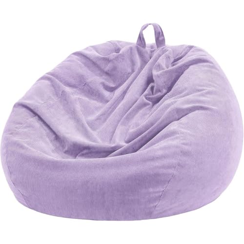 Nobildonna 2.5 ft Bean Bag Chair Cover for Kids Light Purple 200L