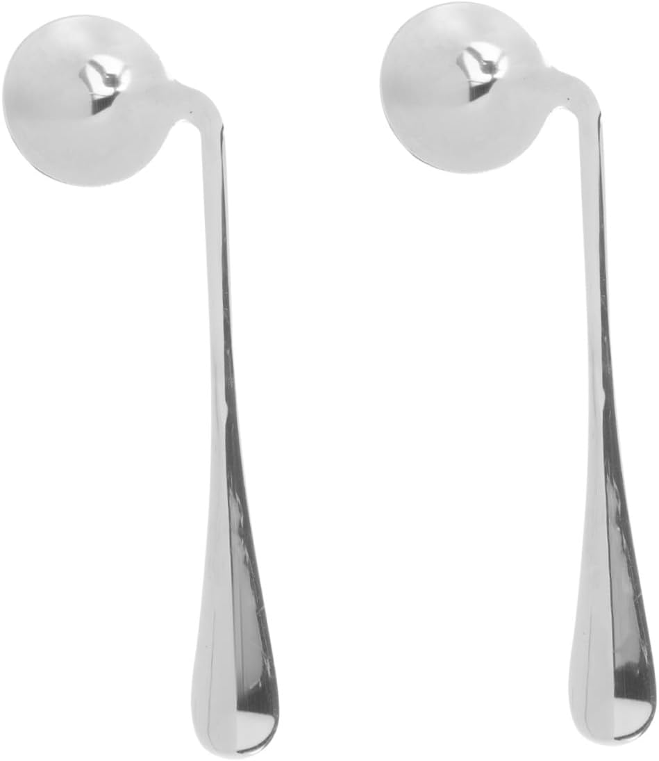 2pcs Adaptive Spoon Set Stainless Steel for Adults and Elderly