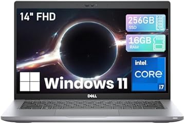 Dell Latitude 5420 14" FHD Business Laptop i7, Intel Core i7-1165G7 up to 4.7GHz, 16GB RAM, 256GB SSD, Thunderbolt4, Backlit Keyboard, Latitude Laptop Windows 11 Pro (Renewed)