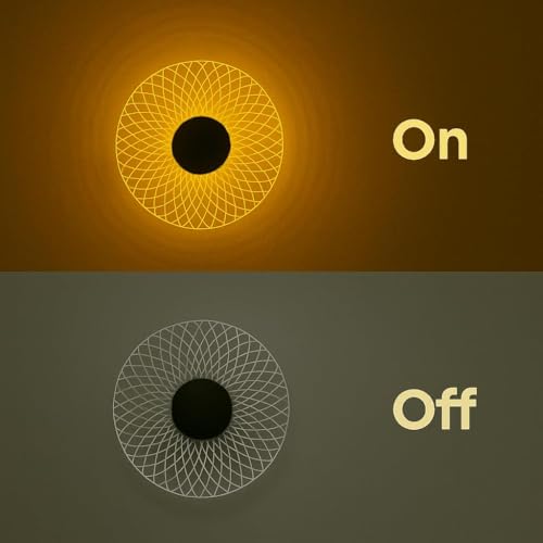 Image of GlowMesh Wall Light for Home Decor | Warm White LED Ceiling Light | Decorative Wall Lamp for Kids, Gift, Party, Home & Office - (1 Pack)