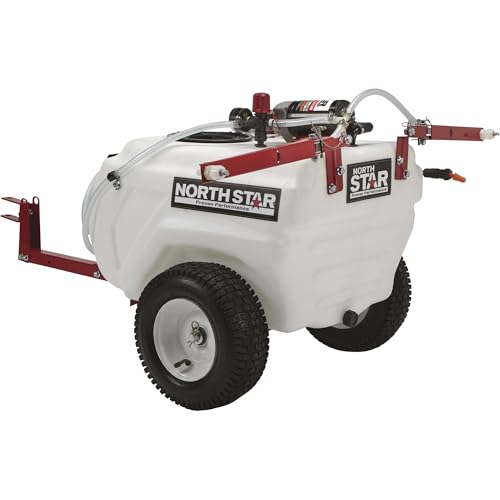NorthStar Tow-Behind Trailer Boom Broadcast and Spot Sprayer - 21-Gallon Capacity, 2.2 GPM, 12 Volt DC