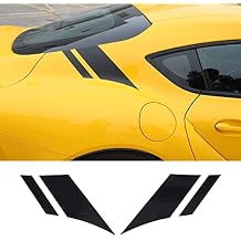 Car Stripes Racing Stripe Decals Compatible with Toyot@ Supra GR A90 A91 MK5 2019-2025, Rear Body Stripes Sticker, Rear C-Pillar Stripe Sticker Accessories, 2Pcs Black