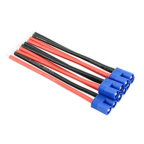 Cables con conectores EC3 macho BDHI-22 de silicona resistente para alta corriente 3