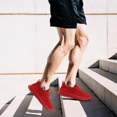 Image of Mens Running Shoes Slip On Tennis Walking Sneakers Workout Athletic Lightweight Casual Sport Shoes