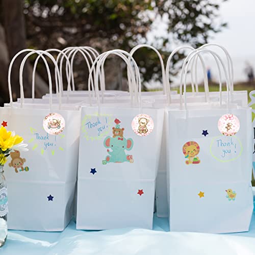 Bear Baby Stickers-500Pcs Thank You Beary Much Circle Labels,1.2 Inch Baby Shower Bear Theme Candy Stickers For Kids(Pink) #TOP3