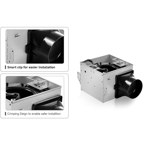 Tech Drive Bathroom Exhaust Fan 110 CFM,1.5 Sone, 4-Inch Duct — view 4