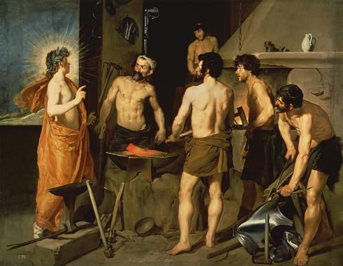 Tableaux la Forge de Vulcain Velazquez art imprimé 60x90cm pour decoration