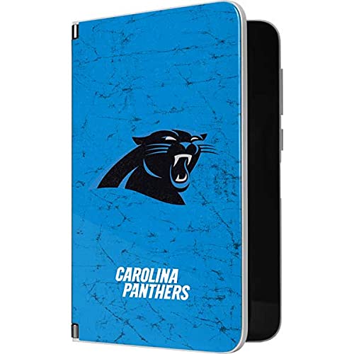 Skinit Tablet Decal Skin Compatible with Surface Duo - Officially Licensed NFL Carolina Panthers Distressed Alternate Design