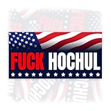 Fuck Hochul | Bumper Sticker or Car Magnet | Anti NY Governor Kathy Hochul American Flag Patriotic Waterproof Magnet Sticker for Cars [7.5x3.75]