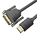 Produktbild Vention HDMI auf DVI Kabel bidirektional DVI D 24+1 auf HDMI mit 1080P,High Speed DVI auf HDMI Adapterkabel, unterstützt 3D Full HD, für Raspberry Pi, Roku, Xbox One, Laptop 1m