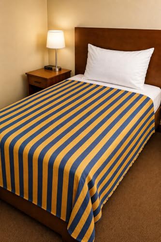 Image of 100% Cotton Single Bedsheet 60 x 90 Inches (153 X 230 cm) Soft Breathable Bed Sheet for Bedroom, Hostel & Guest Room | Lightweight Durable Bedding | No Pillow Cover
