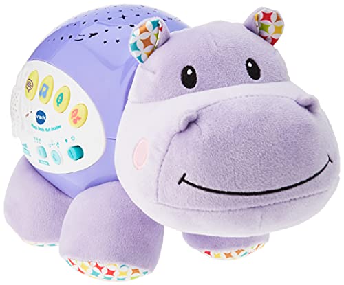 VTech Hippo Dodo Étoilée Veilleuse Bébé Musicale Projection Lumineuse au Plafond Musique Douce Berceuses Histoires et Sons de la Nature Cadeau de Naissance Contenu en Français - vue 6