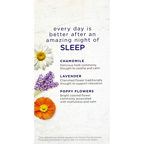 Bigelow Benefits Sleep Chamomile Lavender Herbal Tea, Caffeine Free, 18 Count (Pack Of 6), 108 Total Tea Bags #TOP3