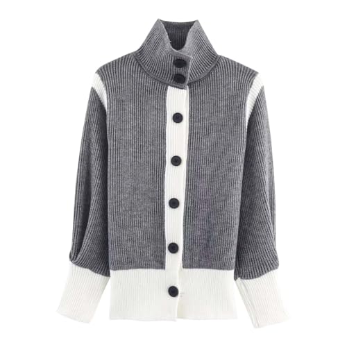 Cardigan tricoté coloré manches longues pull ouvert devant doux léger