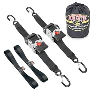 PowerTye 37425-10s Einziehbare Spanngurte 1 Paar