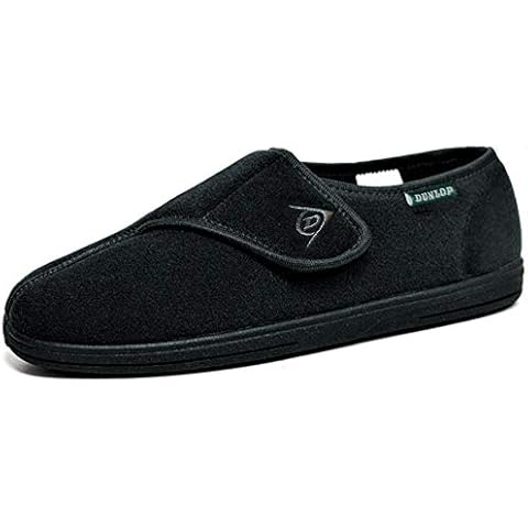 Dunlop Herren Touch Verschluss Verstellbarer Komfort Hausschuhe Größen 6-12 Cover