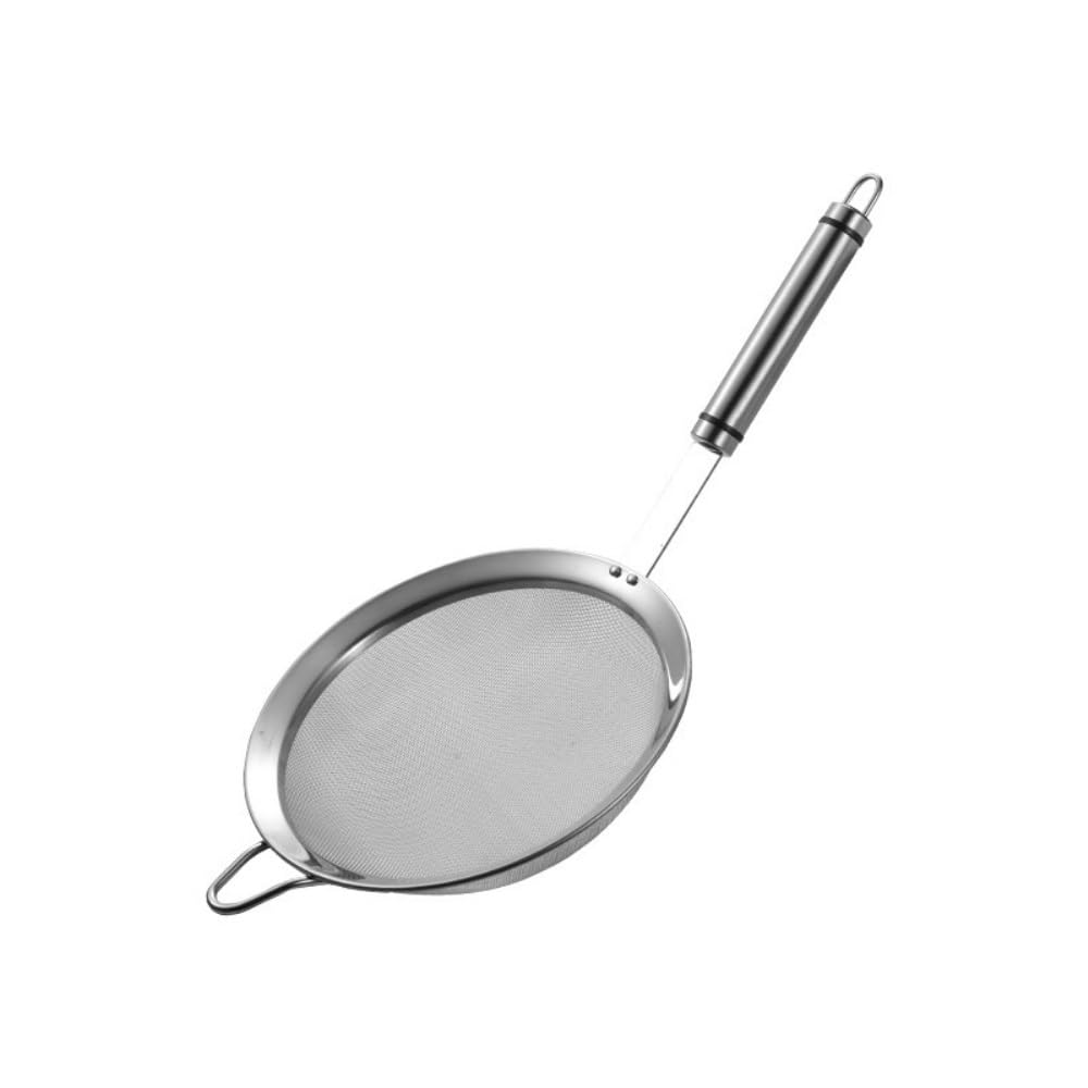 Wuukepsg Color Ss 304 Fine Mesh Strainers For Kitchen, Colander-Skimmer With Handle, Sieve Sifters For, Tea, Rice, Oil, Noodles, Fruits/Color/30 Mesh 10Cm(B)