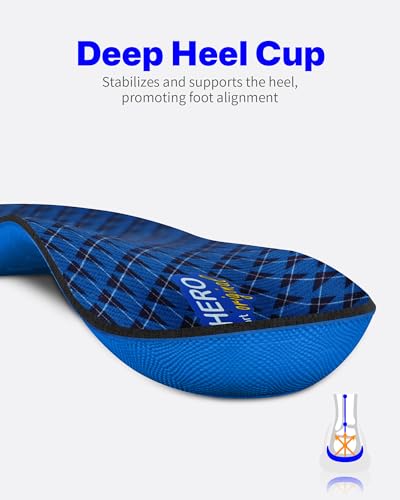 Plantar Fasciitis Feet Insoles Arch Supports Orthotics Inserts Relieve Flat Feet, High Arch, Foot Pain