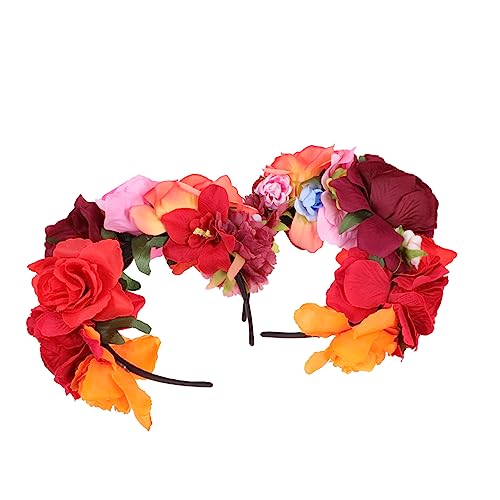 Ipetboom 2 Diademas De Rosas Diademas De Flores Diademas De Rosas Diademas De Flores Artificiales Diademas De Peonías Diademas De Decoración Rosa Diademas De Tela