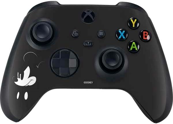 Skinit Decal Gaming Skin Compatible with Xbox Series X Controller - Officially Licensed Disney Mickey Mouse Black and White Design