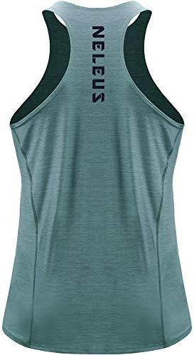 Neleus Men's 3 Pack Dry Fit Y-Back Athletic Muscle Tank Top