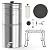 Culligan MaxClear 3 Gallon Gravity Water Filter System Removes Microplastics, PFAS & Lead, NSF/ANSI Certified, Brushed Stainless-Steel Countertop Filter with 6 Ceramic Filters
