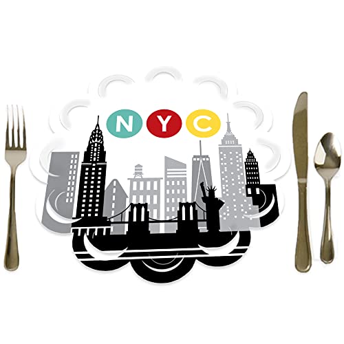 Decoración de Mesa Redonda de Papel para Fiesta NYC miniatura 1
