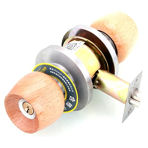 Serrure de porte bouton bois avec clé, finis les manques d'intimité en chambre