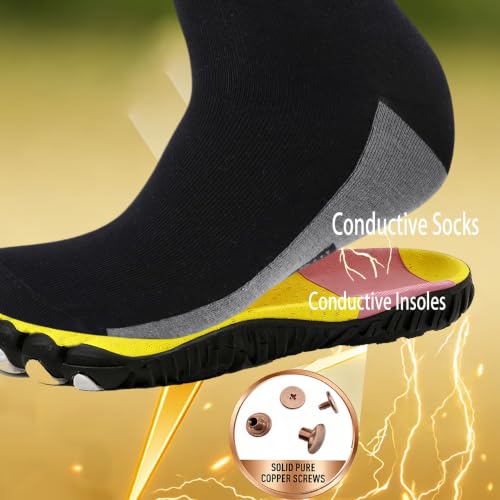 Image of Grounding Barefoot Shoes with Copper , Effective Full-Chain Grounding | Solid Copper Screws,Conductive Insoles，Extra Conductive Socks.Zero-drop,flexible wide toe box,for unisex